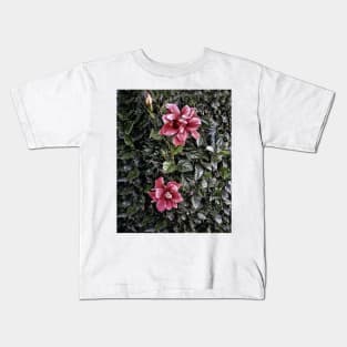 Frosted Hibiscus Kids T-Shirt